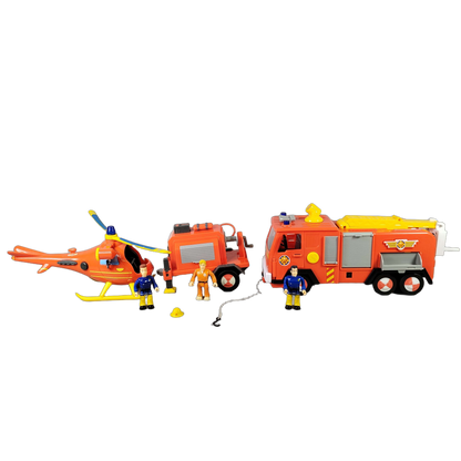 Simba Toys Bundle Feuerwehrmann Sam Wallaby 1 Set Feuerwehrauto