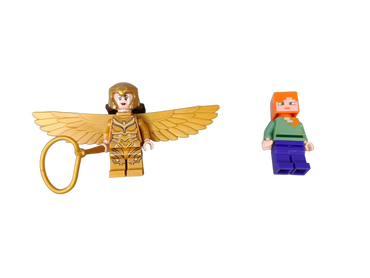 LEGO Bundle Wonder Woman sh634 & Minecraft Alex Set von 2 Minifiguren