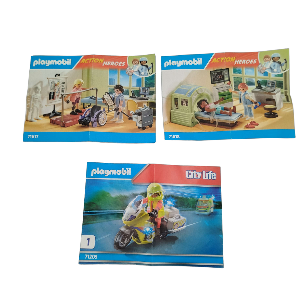 Playmobil Bundle Krankenhaus & Rettung 71618 71617 71205 Set von 3