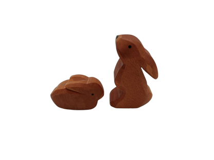 Ostheimer Bundle Tiere 2x Hasen Holzfiguren