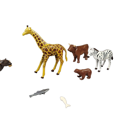 Playmobil Bundle Wildtiere Tierfiguren Bär Giraffe Löwin
