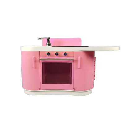 Mattel Barbie Kücheninsel mit Zubehör – Spüle, Herd & Ofen