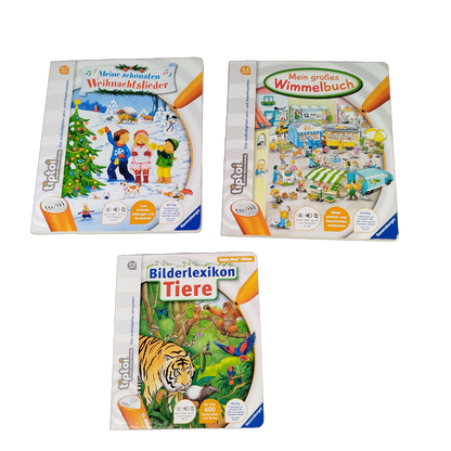 Ravensburger Bundle tiptoi Wimmelbuch & Tiere Set von 3 Lernbücher