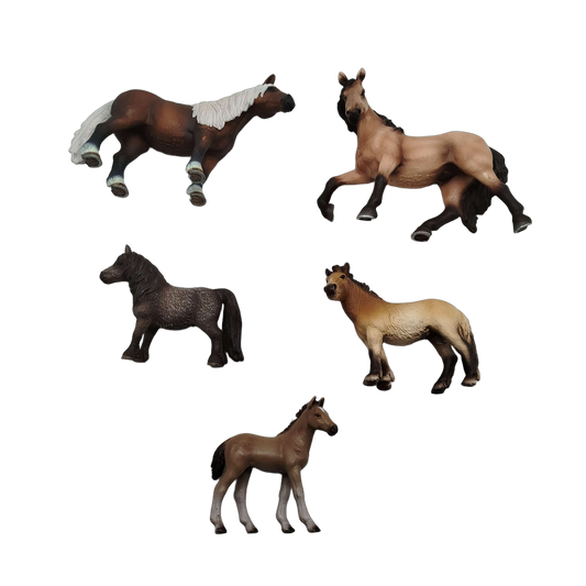Schleich Tiere Bundle 5 Teile Pferdefiguren Dappled Grey & Palomino