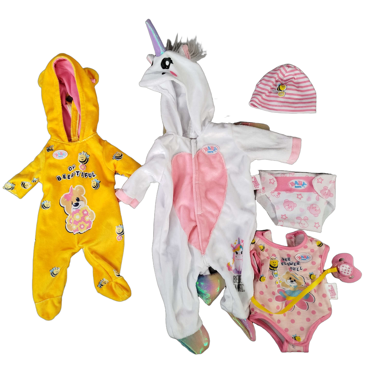 Zapf Creation Bundle Baby Born großes Set Babypuppe mit Kleidung