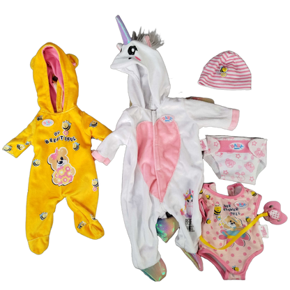 Zapf Creation Bundle Baby Born großes Set Babypuppe mit Kleidung
