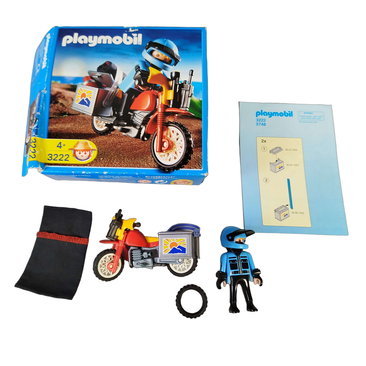 Playmobil Bundle 4345 3222 4564 Set von 3 Motorrad PKW Puppentheater