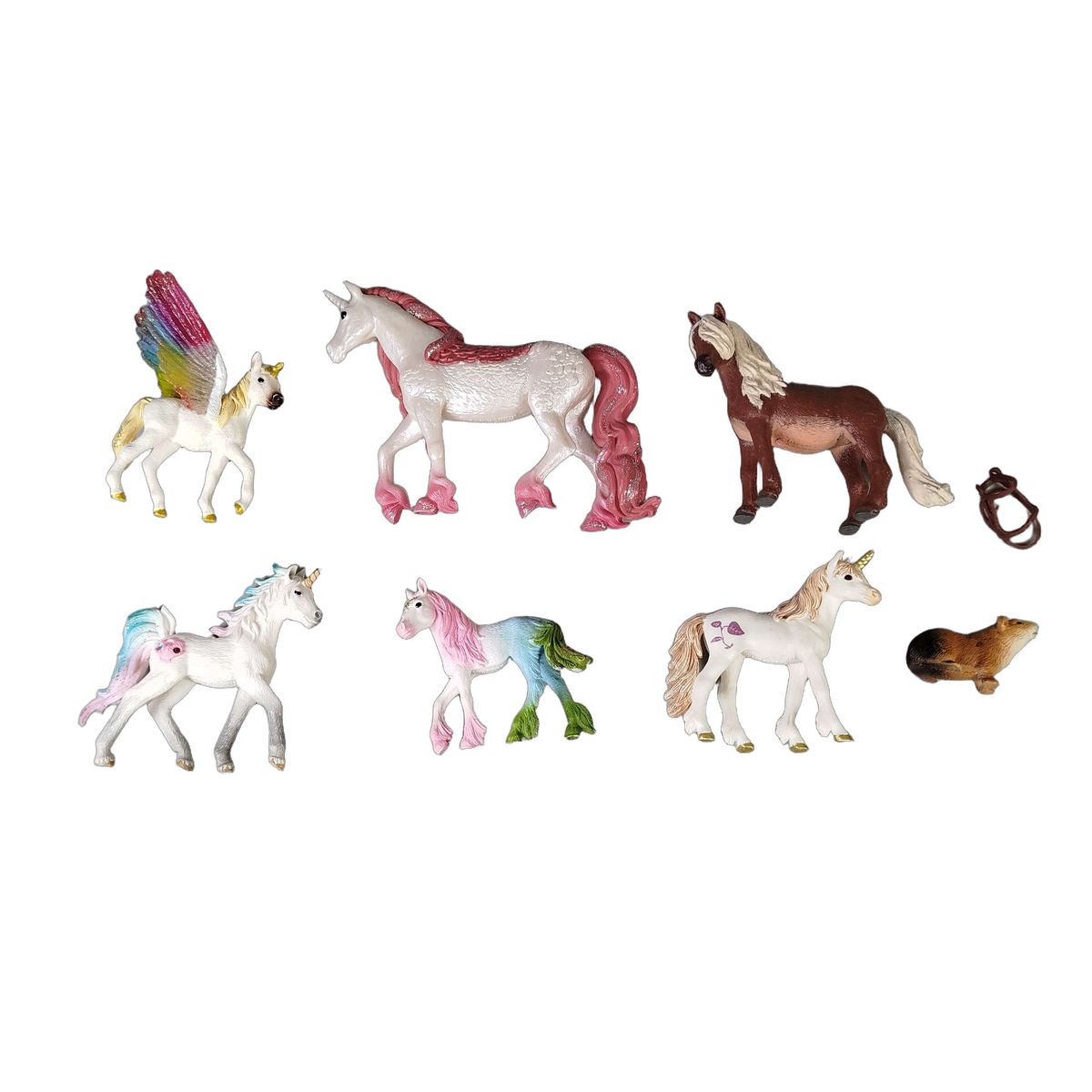 Schleich Bundle Bayala 70720 70523 70722 70524 7 Teile Einhorn & Pferd
