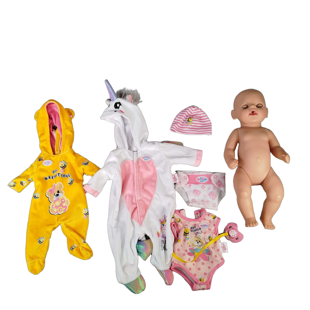 Zapf Creation Bundle Baby Born großes Set Babypuppe mit Kleidung