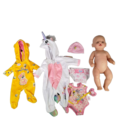 Zapf Creation Bundle Baby Born großes Set Babypuppe mit Kleidung