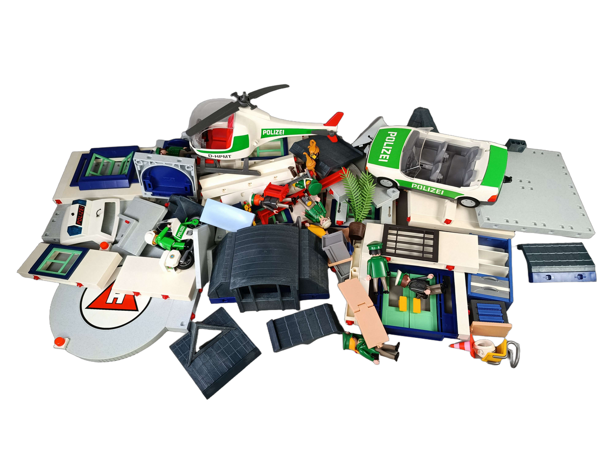 Playmobil Bundle Polizei großes Set Fahrzeuge & Gebäude