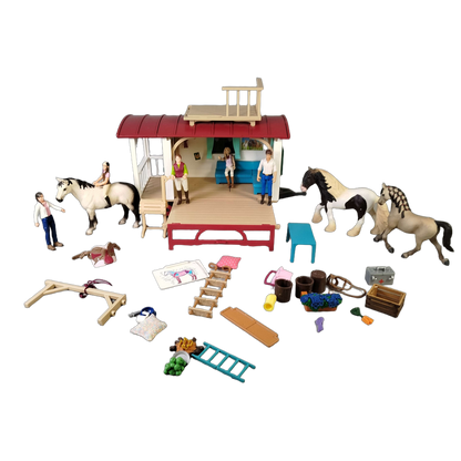 Konvolut Schleich Horse Club Wohnwagen 42415 ca.1,0kg, ab 3 4 5 Jahre