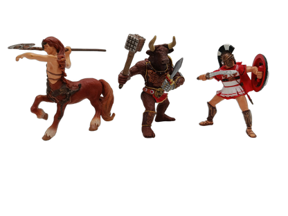 Papo Bundle Fantasy Zentaur Minotaurus & Spartaner Set von 3 Figuren