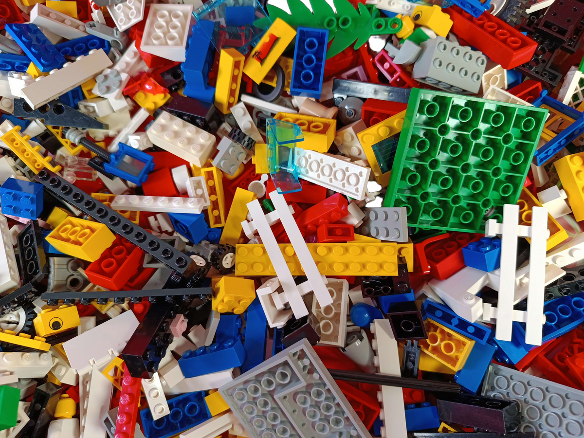 Konvolut LEGO Bausteine & Teile ca. 2 kg, ab 6 7 8 Jahre
