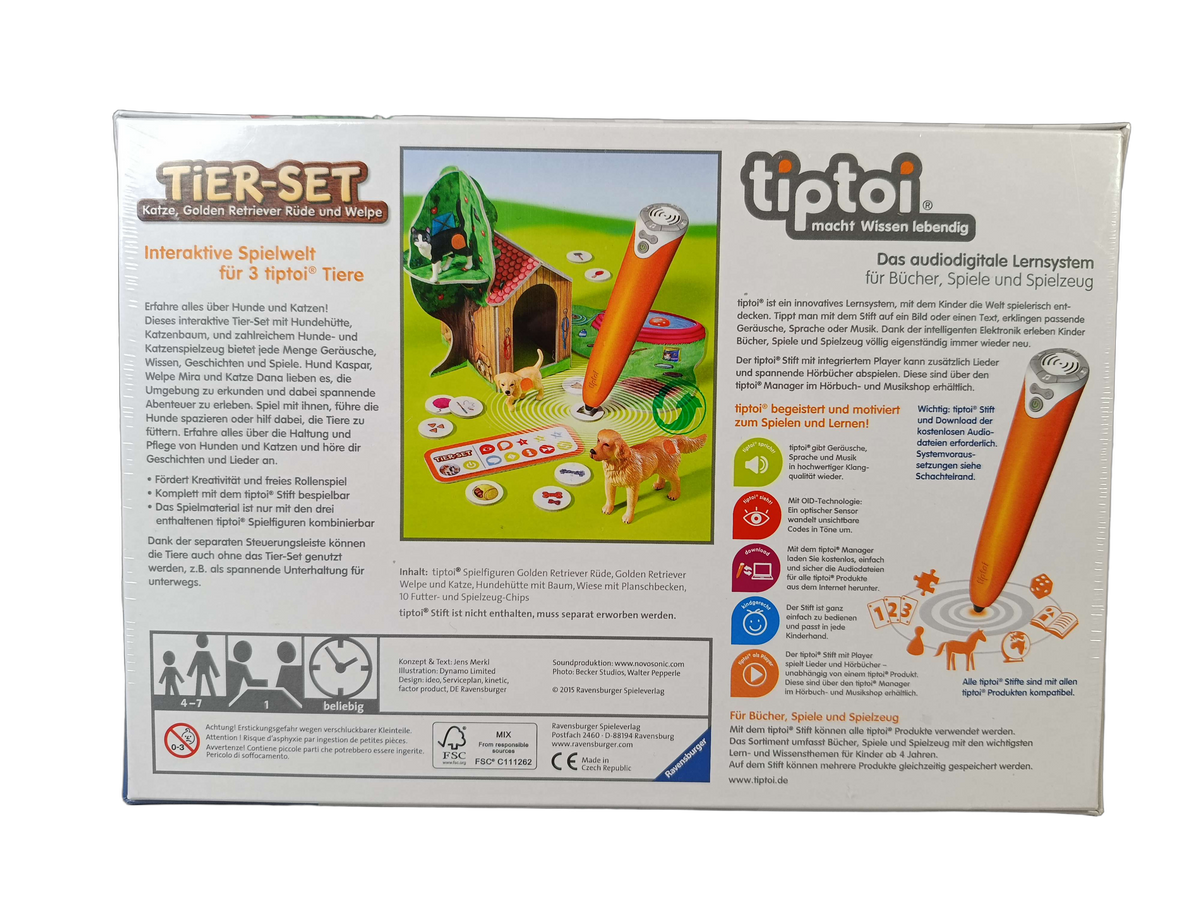 Ravensburger tiptoi Hund & Katze Tier-Set, Neu, ab 3 Jahre