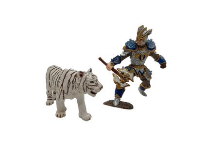 Schleich Tiere Bundle 5 Teile Giraffe Bären Tiger & Kriegerfigur