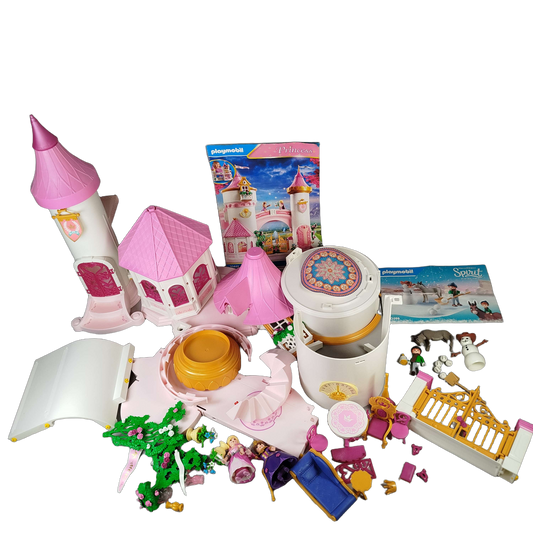 Playmobil Bundle Princess & Spirit 70448 70398 Set von 2 Schloss