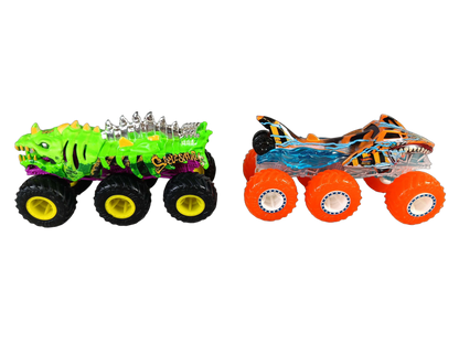 Mattel Bundle Hot Wheels Crankosaurus Set von 4 Monstertrucks