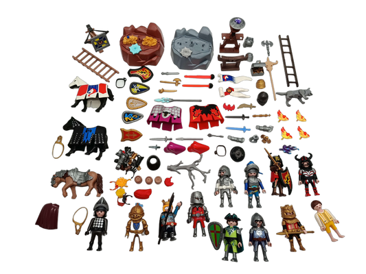 Playmobil Bundle Ritter Magischer Stein großes Set Figuren & Katapult