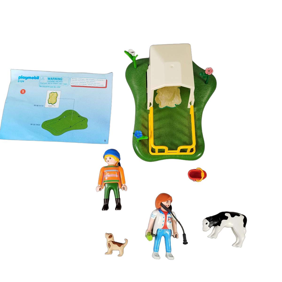 Playmobil Bundle Bauernhof & Tierärztin 5124 5158 Set von 2 Figuren