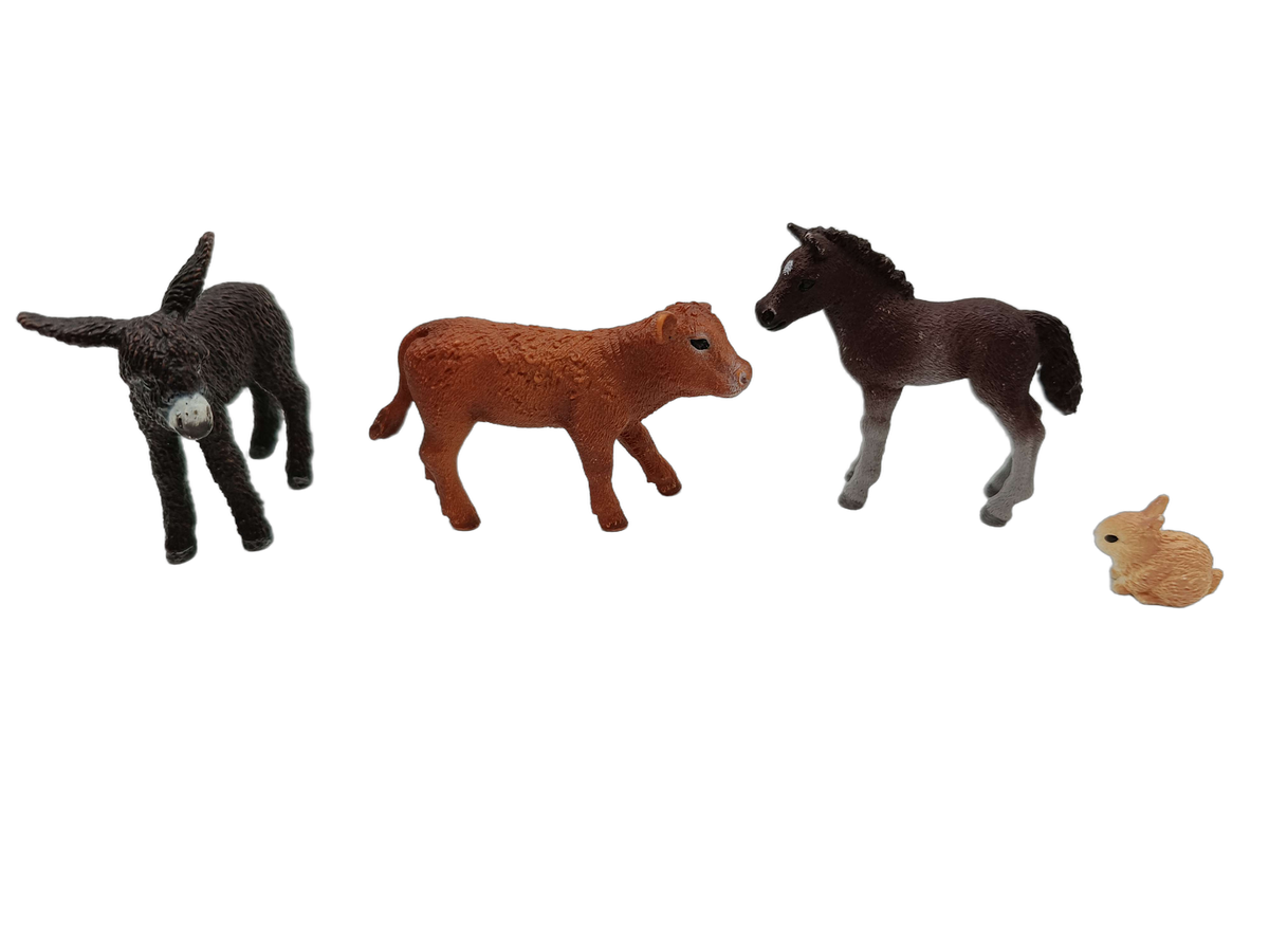Schleich Tiere Bundle Bauernhof & Wildtiere 9 Teile Tierfiguren