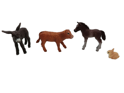 Schleich Tiere Bundle Bauernhof & Wildtiere 9 Teile Tierfiguren