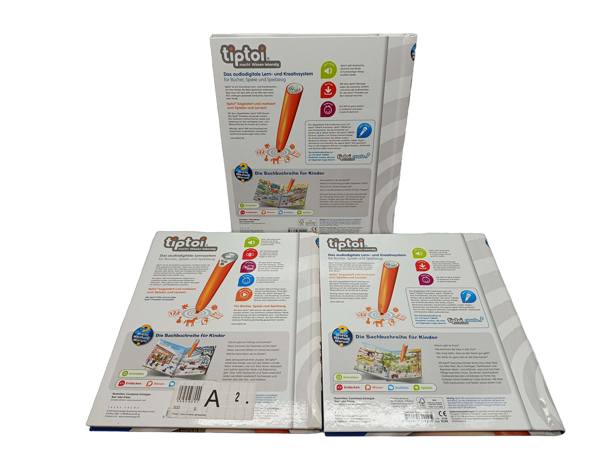 Ravensburger Bundle tiptoi 00506 Set von 4 Bücher & Stift
