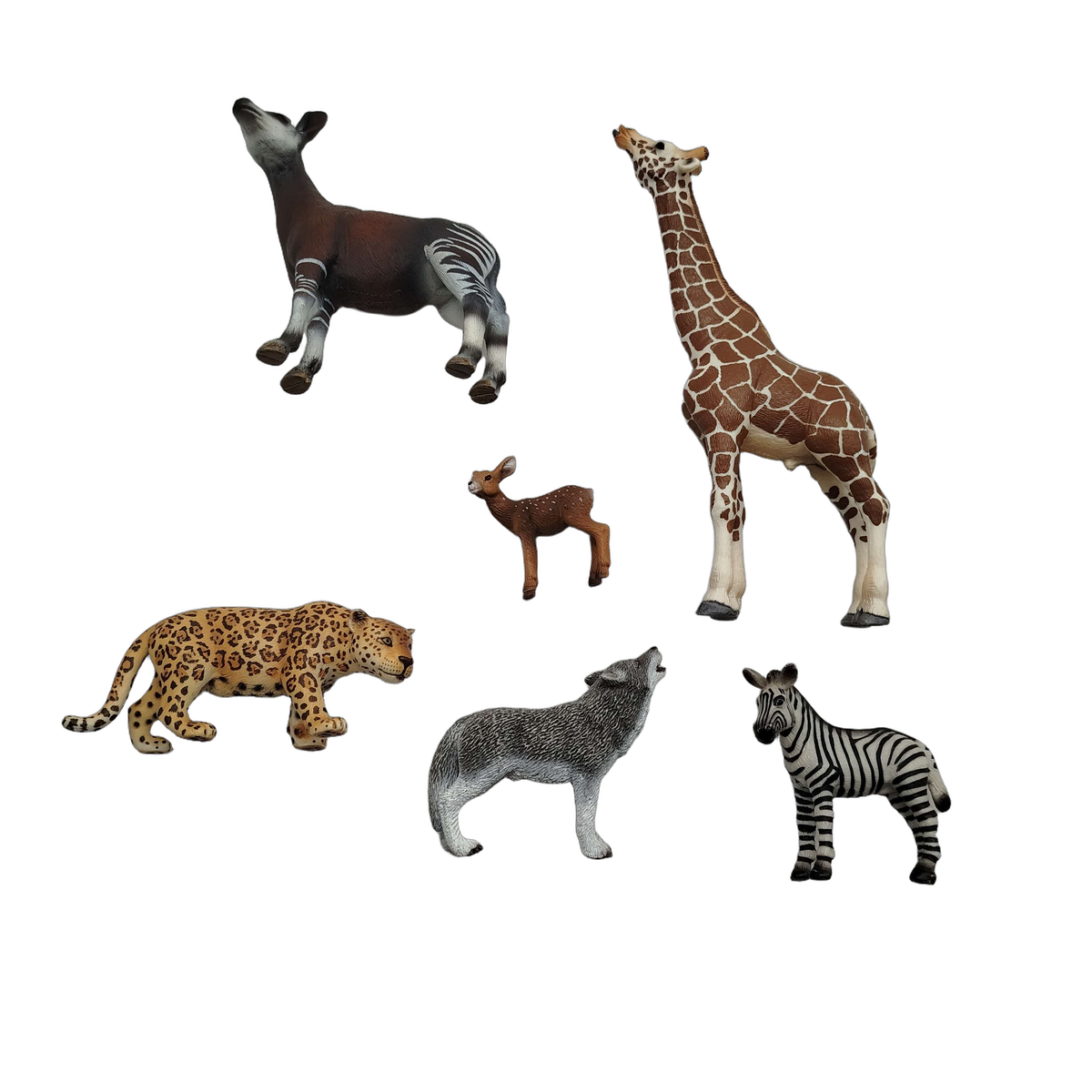 Schleich Tiere Bundle Wildtiere Giraffe Zebra 6 Teile Tierfiguren