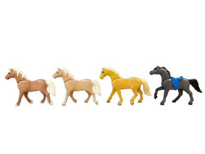 Playmobil Bundle Pferde Palomino & Fohlen Set von 8 Pferdefiguren