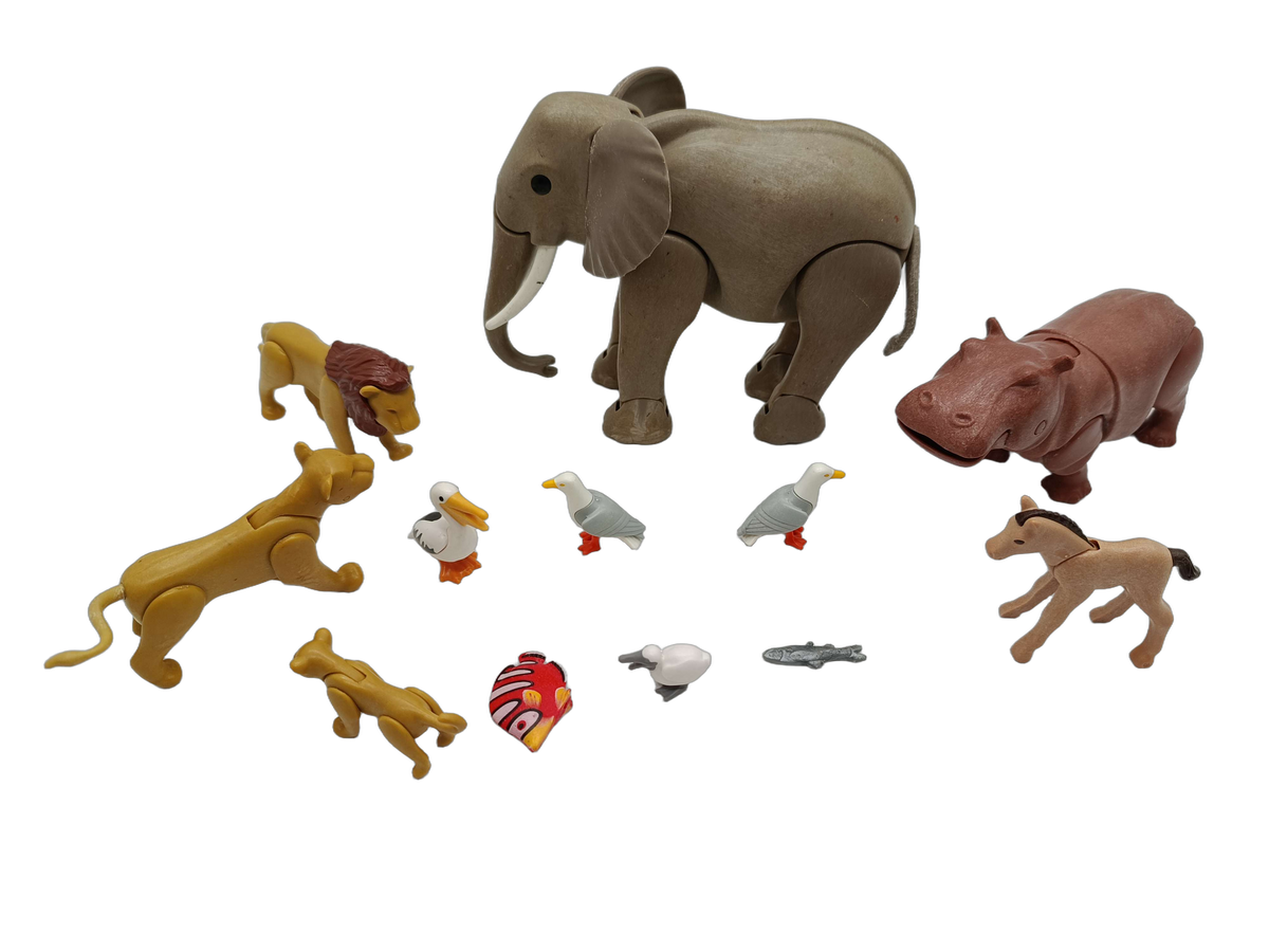 Playmobil Bundle Wildtiere großes Set Tierfiguren Elefant & Flusspferd