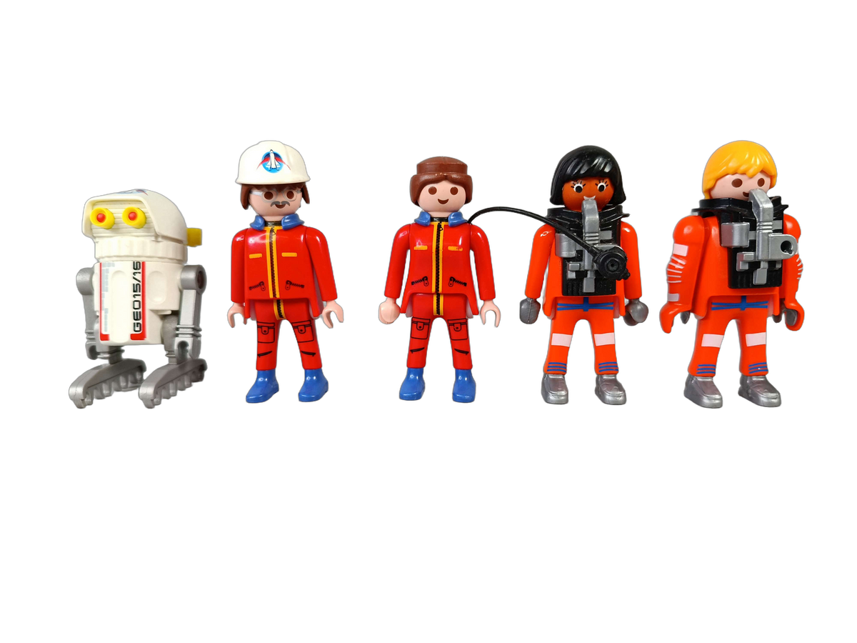 Playmobil Bundle Space 6196 6195 Set von 2 Shuttle & Rakete