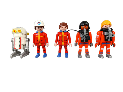 Playmobil Bundle Space 6196 6195 Set von 2 Shuttle & Rakete