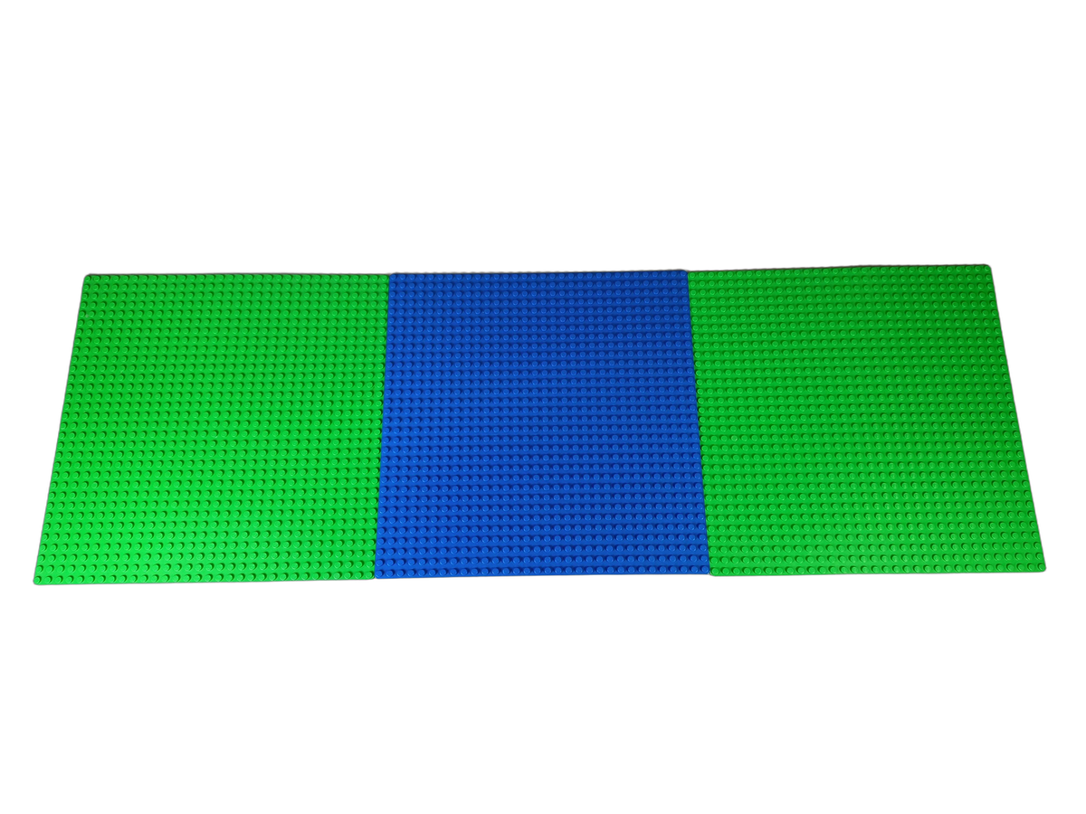 LEGO Bundle 32x32 Set von 6 Grundplatten Straße Grün Blau