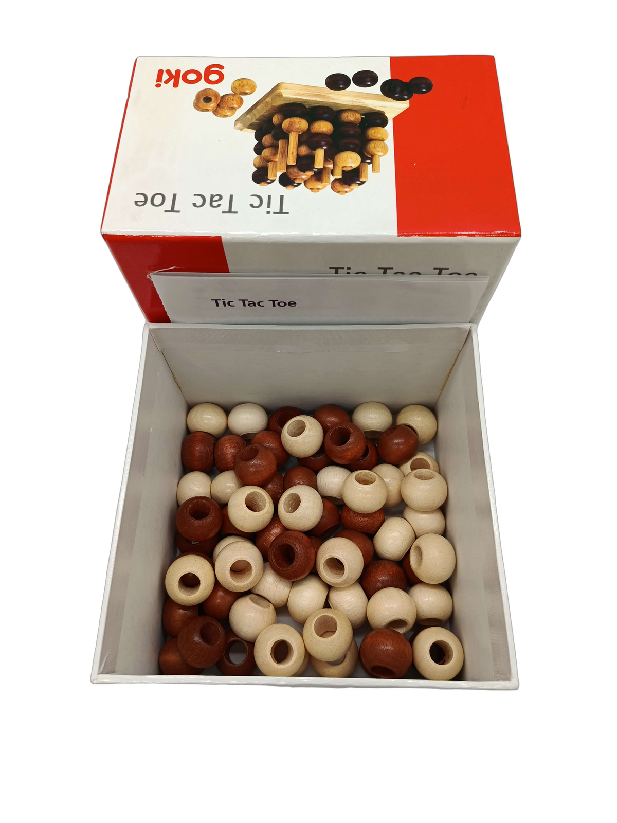 Goki 3D Tic Tac Toe Holz Brettspiel Denkspiel