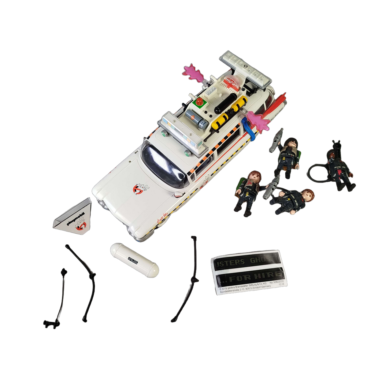 Playmobil Ghostbusters Ecto-1A 70170 Auto mit Licht & Sound, Figuren
