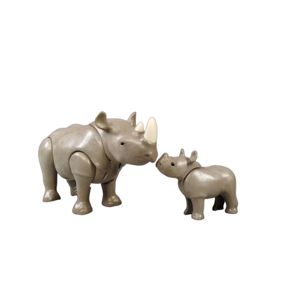 Playmobil Nashorn mit Baby Tierfigur Wildtiere