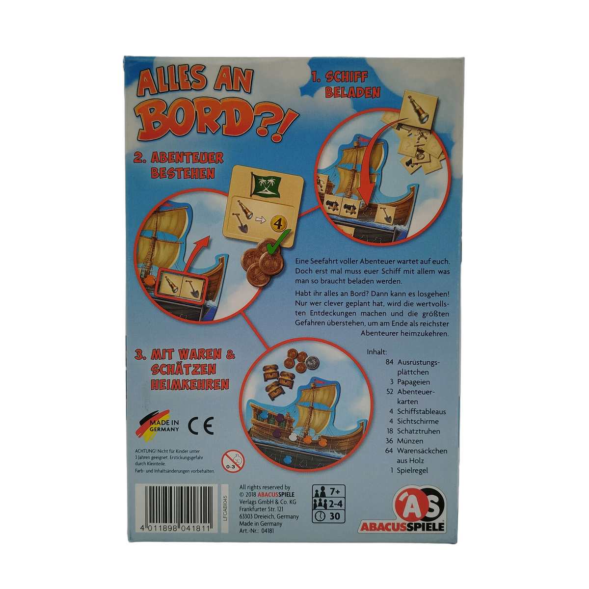 Abacusspiele Alles an Bord?! 04181 Brettspiel
