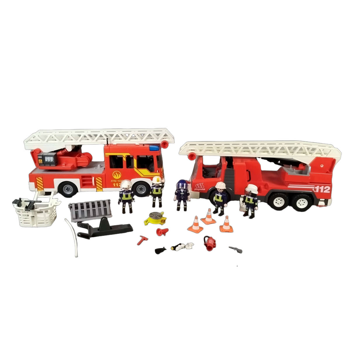 Playmobil Bundle Feuerwehr 9463 3182 Set von 2 Feuerwehrfahrzeuge