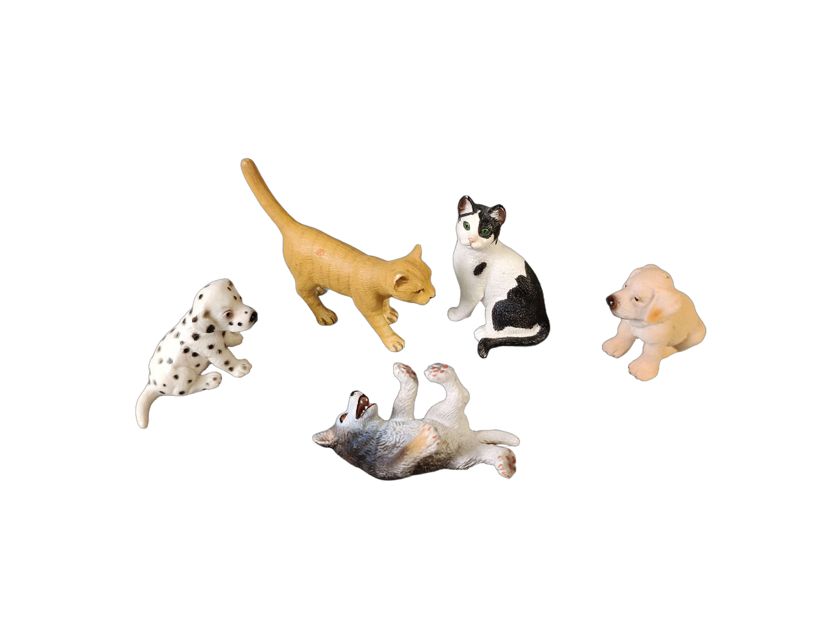 Schleich Tiere Bundle 11 Teile Tierfiguren Hunde Katzen Schwan