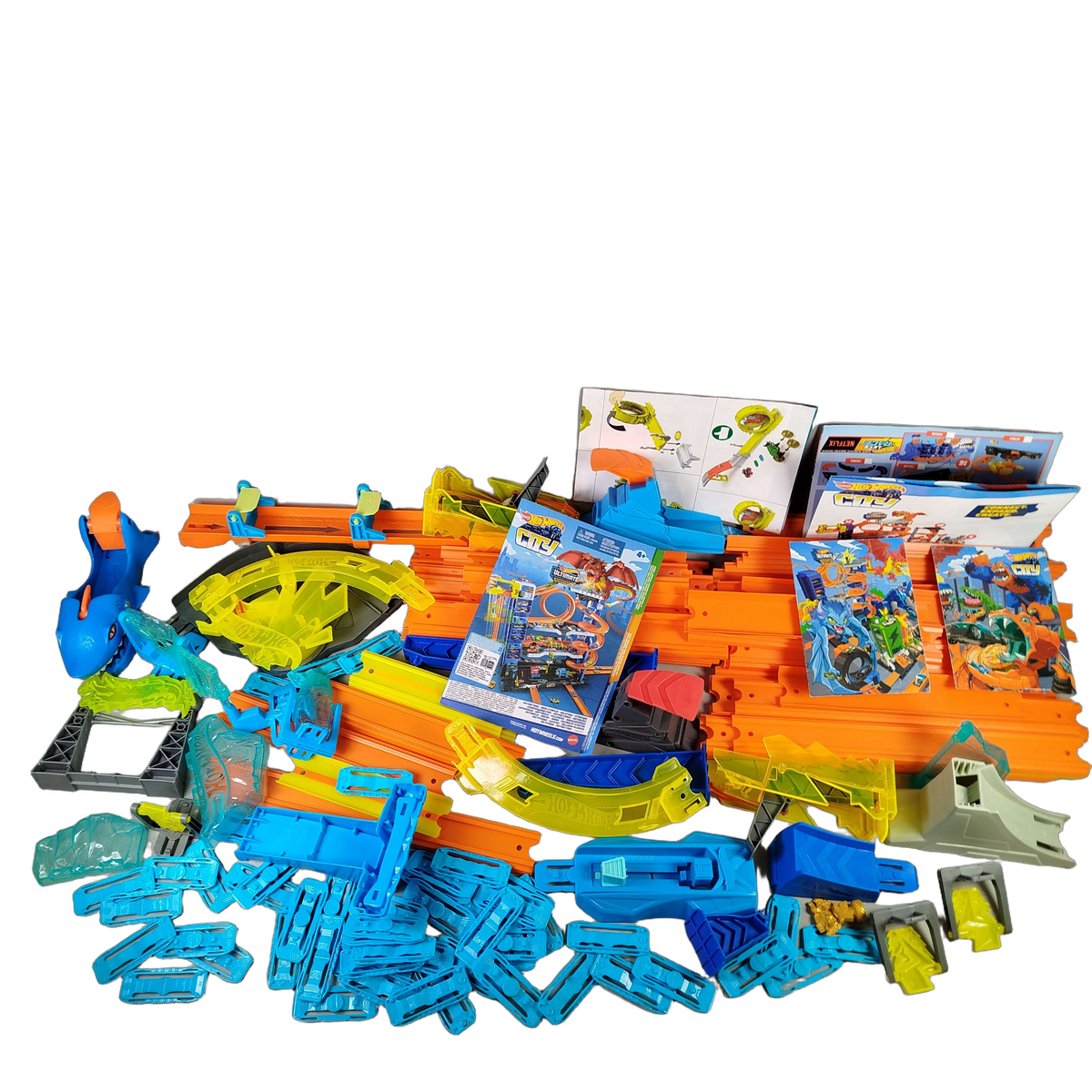 Mattel Bundle Hot Wheels City Set Rennbahn Zubehör Streckenteile