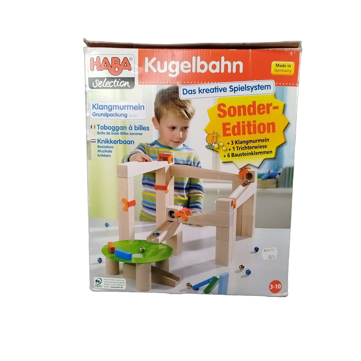 HABA Klangmurmeln Grundpackung 301371 Kugelbahn Selection
