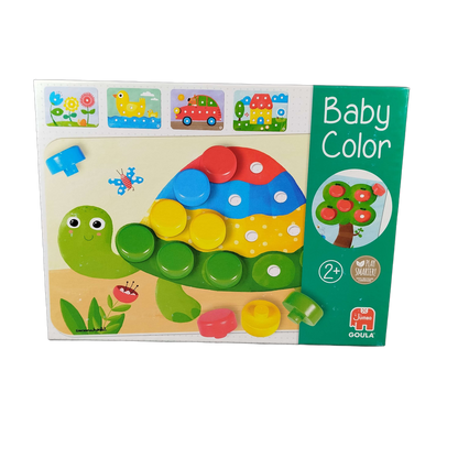 Jumbo Baby Color 53140 Holzsteckspiel Lernspiel Farben
