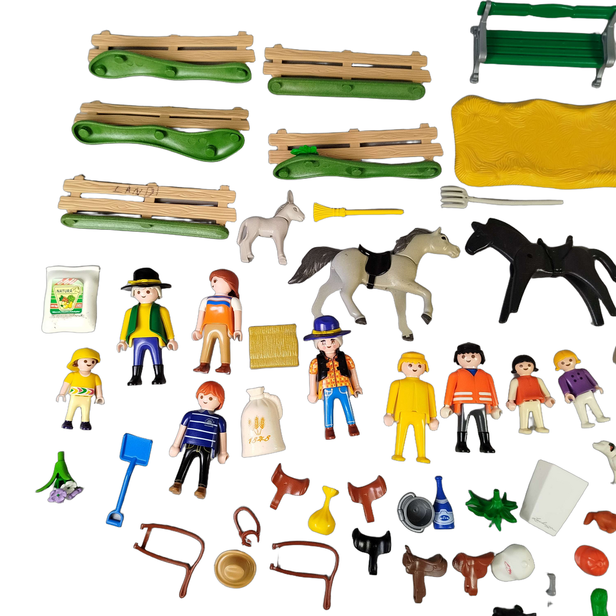 Playmobil Bundle Reiterhof 4167 4159 Set von 2 Figuren & Tiere