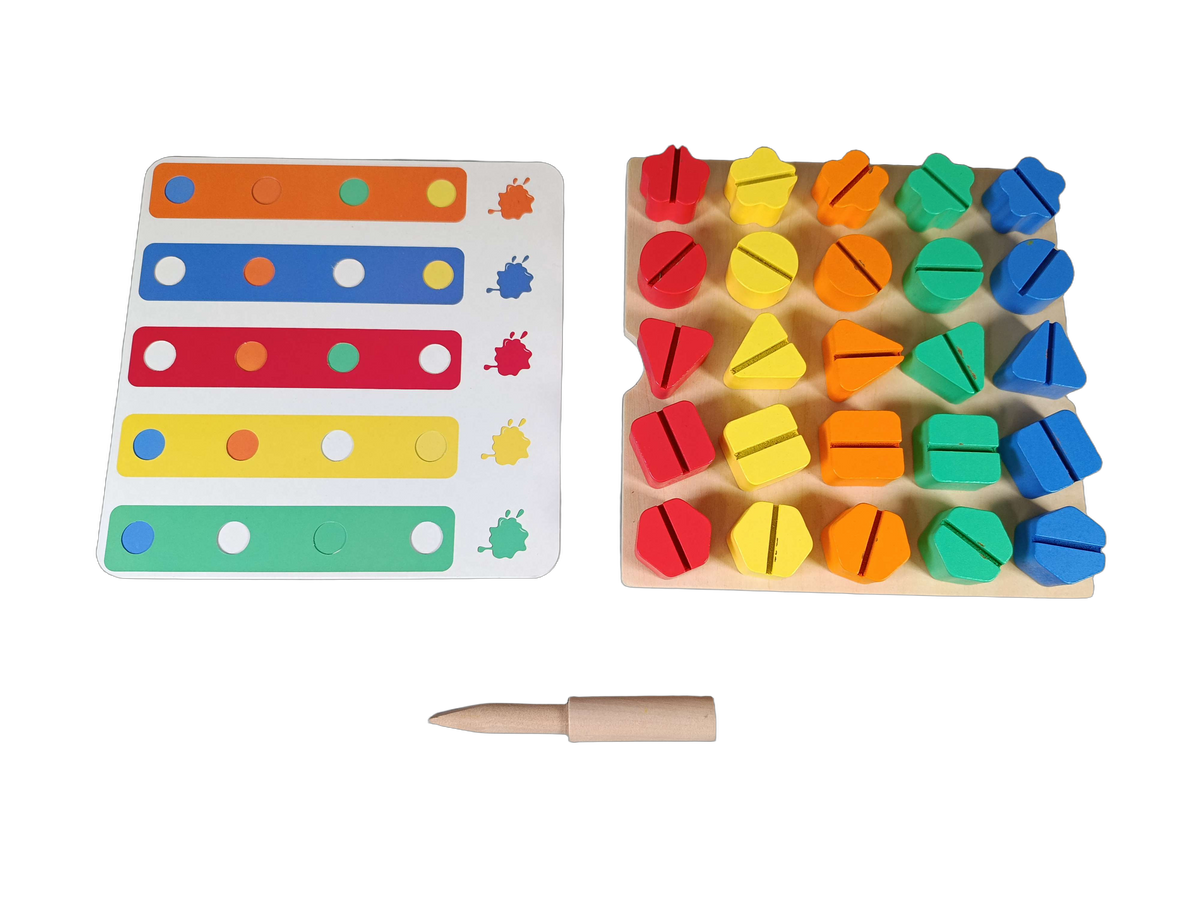 Toylino Montessori Schrauben Feinmotorik Lernspiel