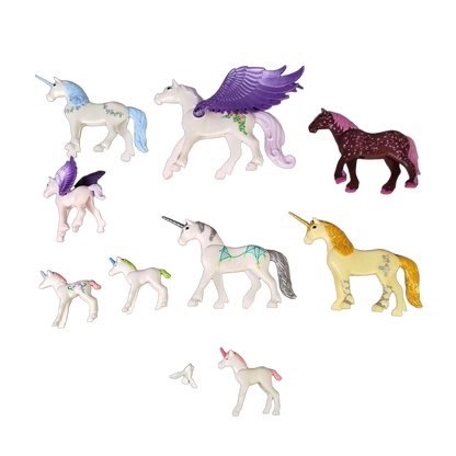 Playmobil Bundle Einhorn & Pegasus Set von 10 Figuren