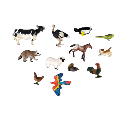 Schleich Tiere Bundle Bauernhof & Vögel 12 Teile Tierfiguren