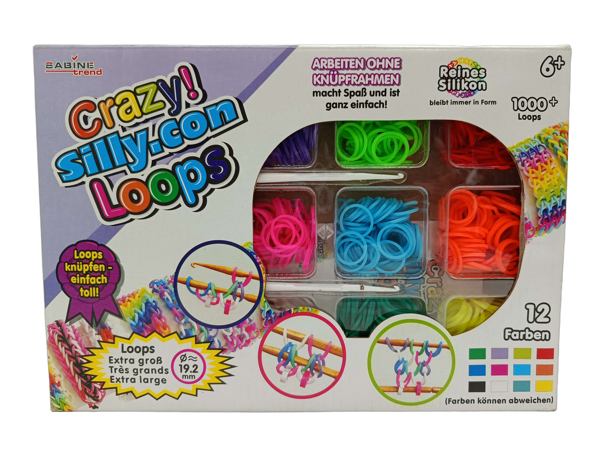 Sabine Trend Crazy! Silly.con Loops Bastelset & Knüpfset, neuwertig