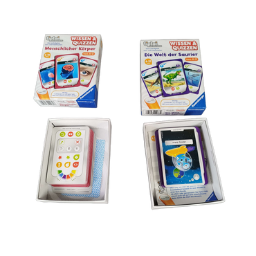 Ravensburger Bundle tiptoi Wissen & Quizzen Set von 2 Kartenspiele