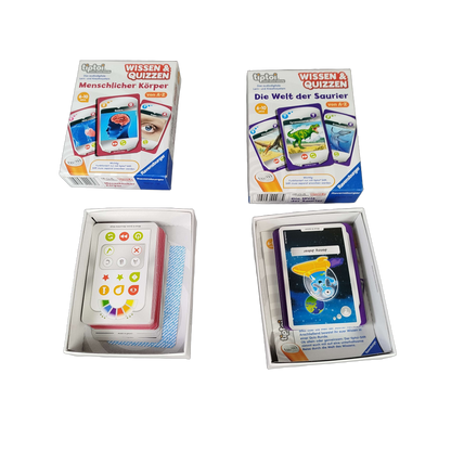 Ravensburger Bundle tiptoi Wissen & Quizzen Set von 2 Kartenspiele