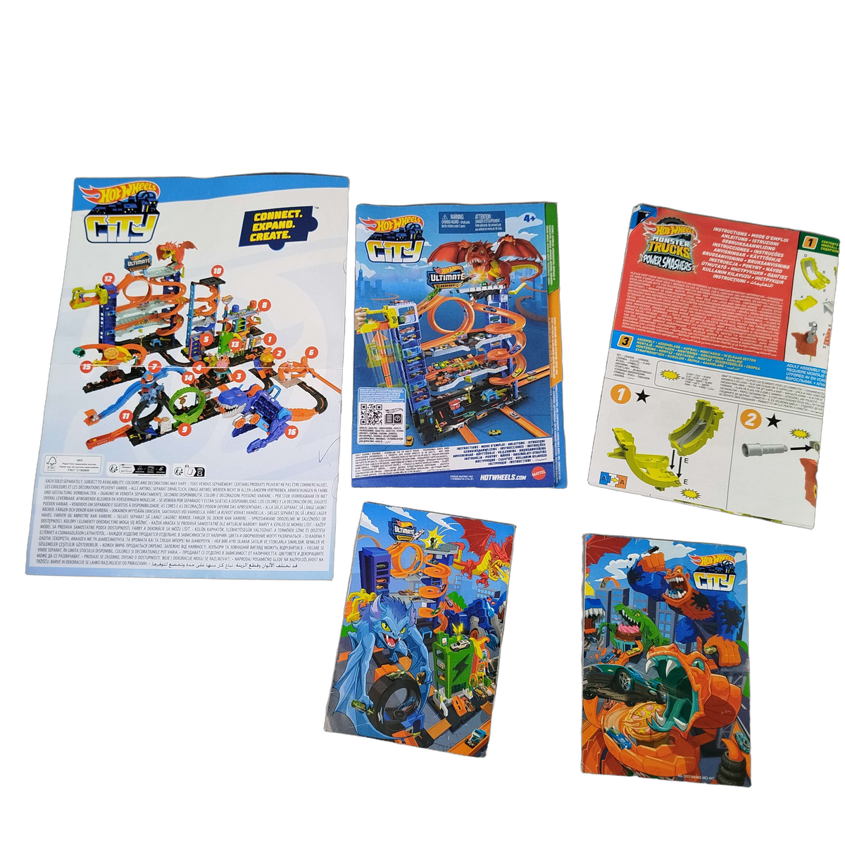Mattel Bundle Hot Wheels City Set Rennbahn Zubehör Streckenteile